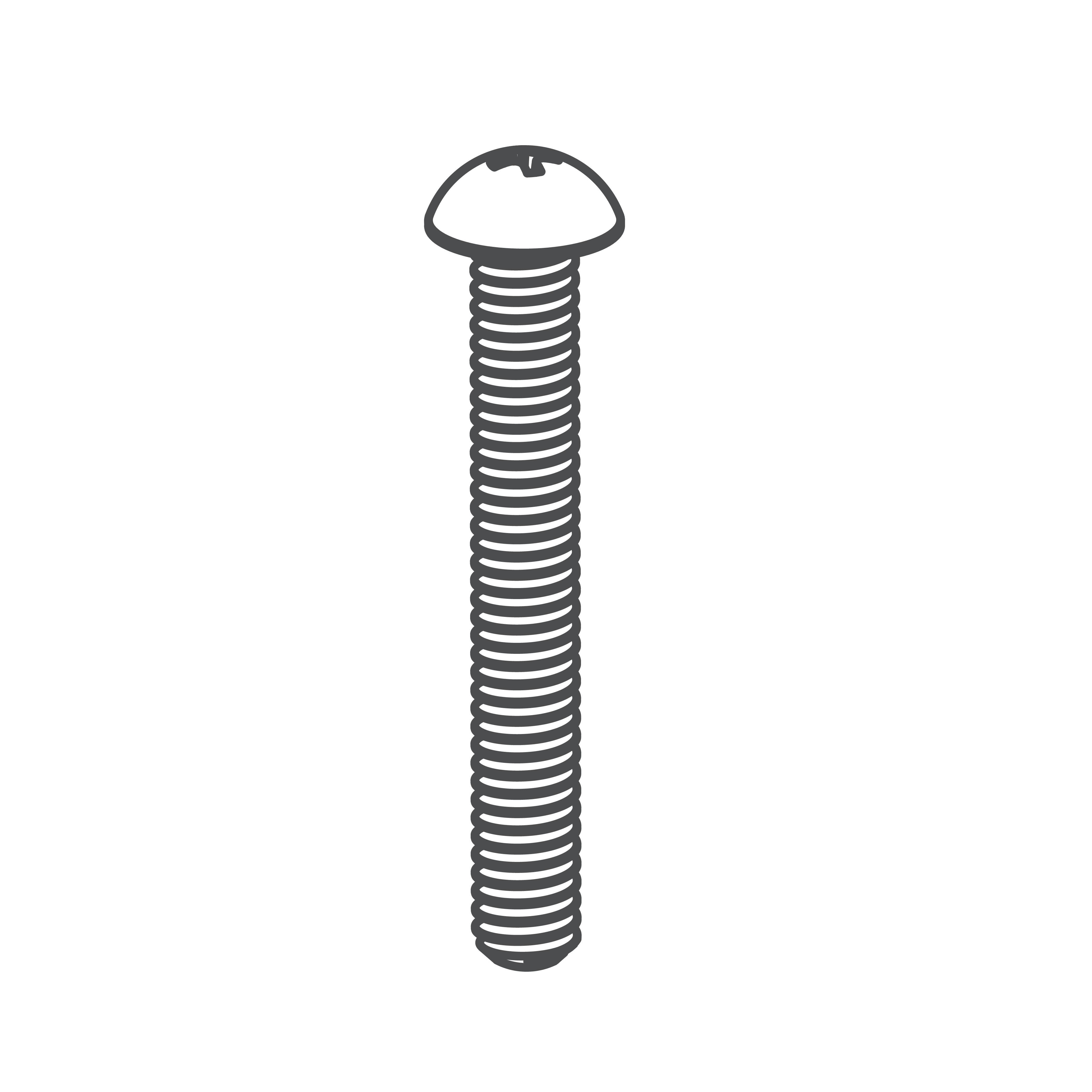#8-32 X 1-1/4" PHILLIPS ROUND HEAD S.STL SCREW 10 PK Acorn