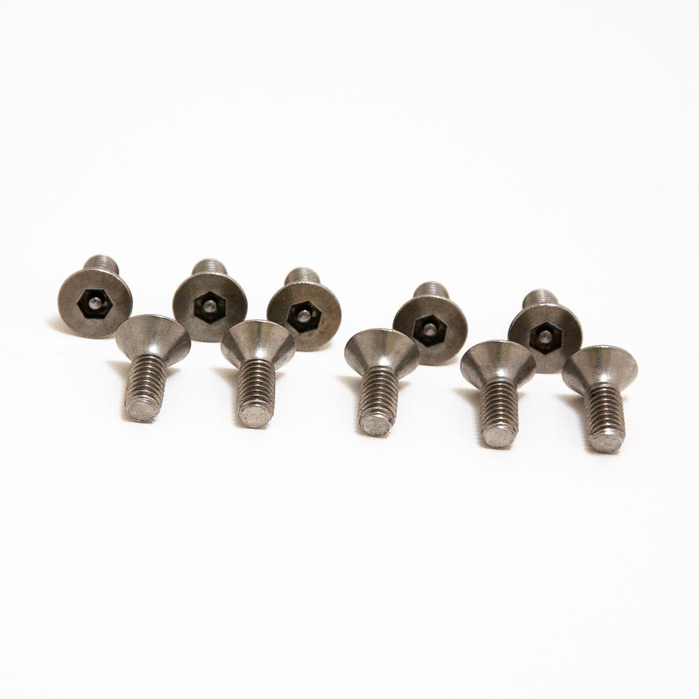 #10-32 X 1/2 Inch Flat Head Allen Screw with Center Reject Stainless Steel, 10 Pack, Acorn