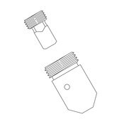Penal Shower Nozzle (Chrome), Acorn