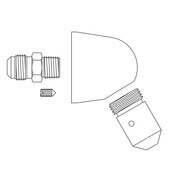 Penal Shower Head Assembly for Penal-Trol, Acorn