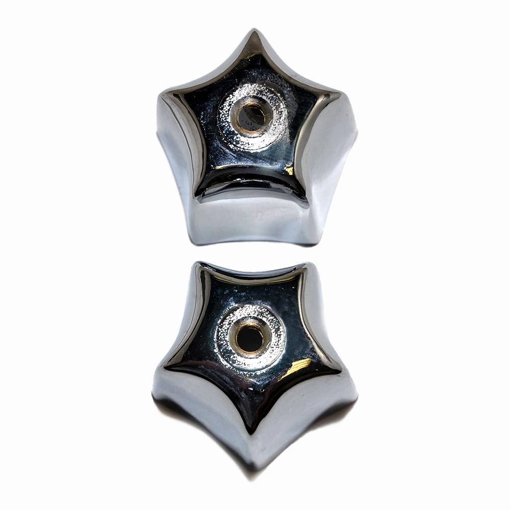 7-Point Lever Handle Single Large Deep Star Chrome Fit All M