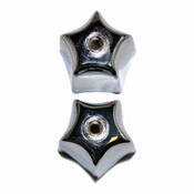 7-Point Lever Handle Single Large Deep Star Chrome Fit All Metal