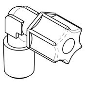 Elbow, 1/4" OD Tube X 1/4" NPT Male, 10 Pack, Acorn