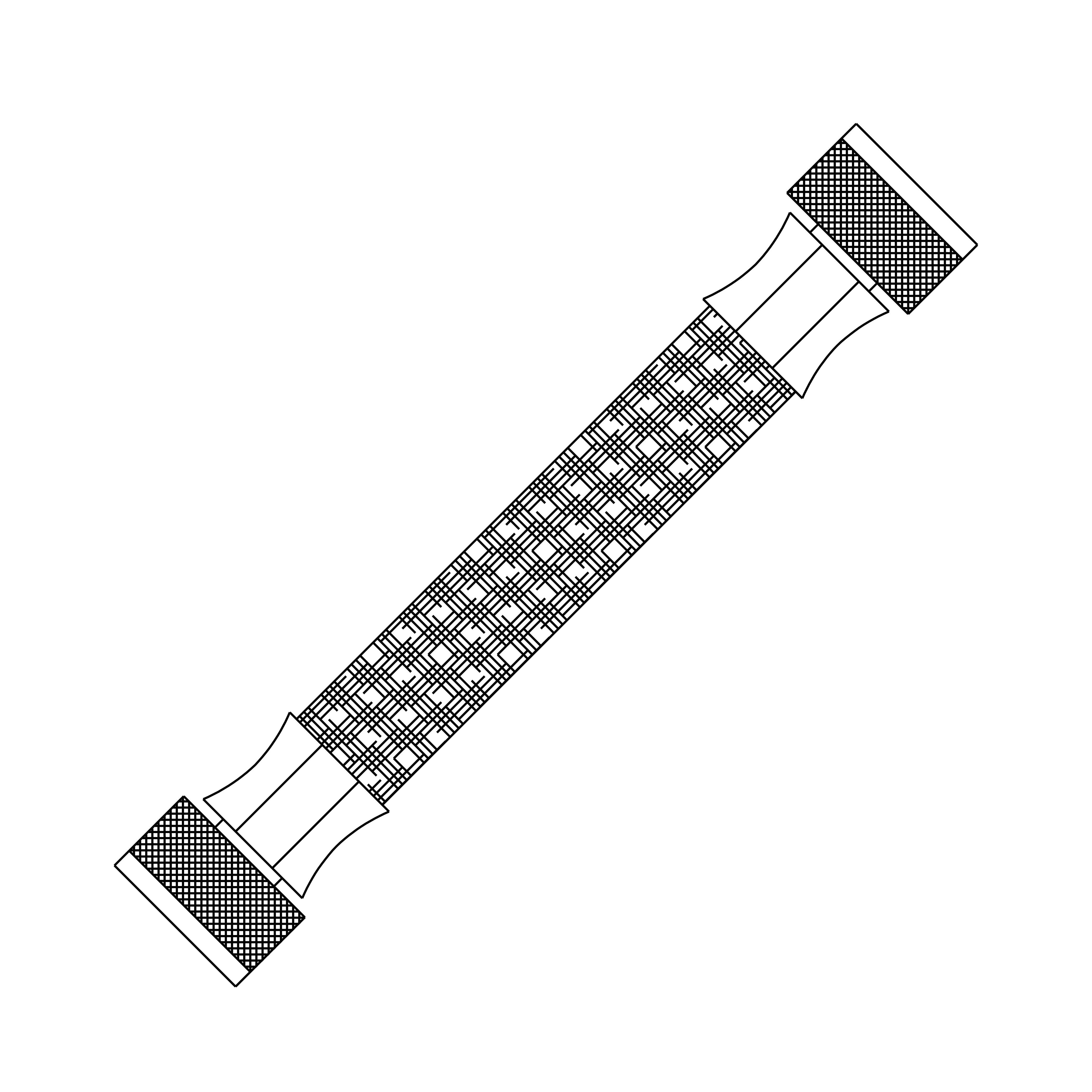 Hose Ss 1/2 Nps X 15-3/4 Acorn