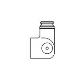 Air-Control Elbow, M X F, Acorn