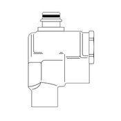 Check Stop Strainer Assembly, Right Outlet