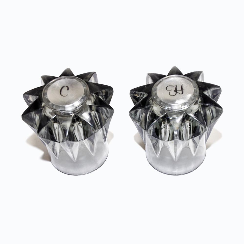 Handle Pair Large Lucite Smoke Canopy