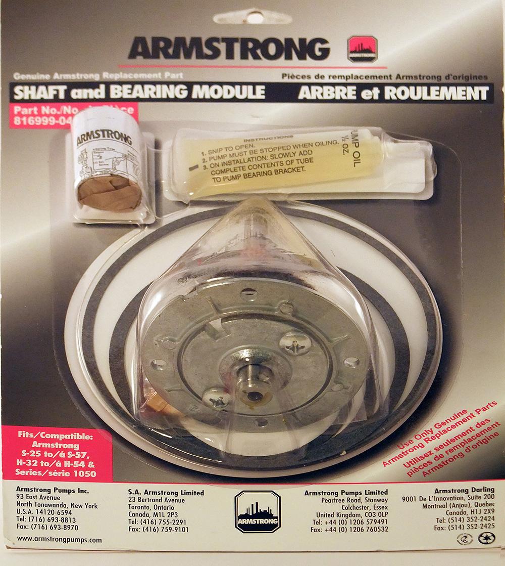 Shaft and Bearing Assembly Module for Series 2-5, Armstrong Pumps