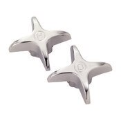 Cross Arm Handles (pair), Metal Chrome Plated, Vise Grip, Fit All