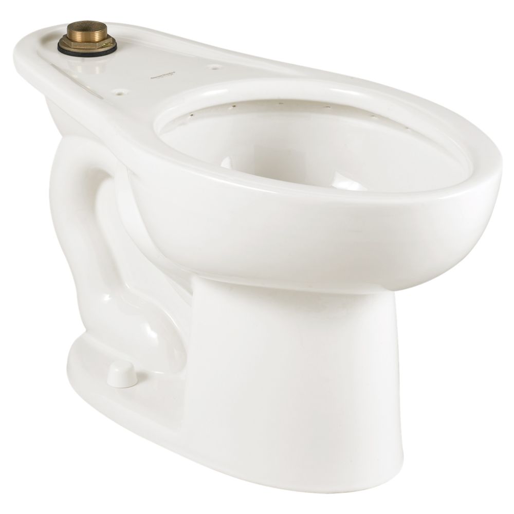 Madera 1.1-1.6 GPF Universal Flushometer, Elongated, Top Spud Toilet with EverClean, 15 Inch Rim Height, American Standard