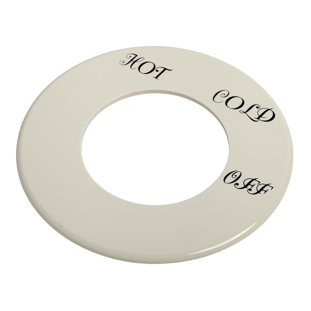 Dial Plate Hamp Hot Cold Off Dorc White Am Std