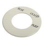 Dial Plate Hamp Hot Cold Off Dorc White Am Std