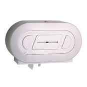 Surface-Mounted Twin Jumbo Toilet Tissue Dispenser, Satin Finish, Classic Series