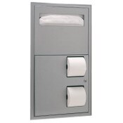 Seat-Cover Dispenser and Toilet Tissue Dispenser, Bobrick