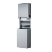 Convertible Paper Towel Dispenser / Waste Receptacle, Bobrick