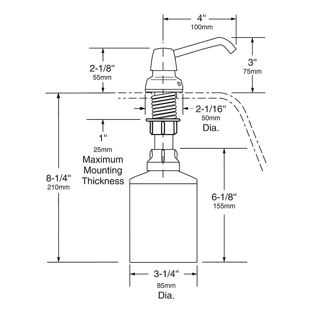 Manual Soap Dispenser, Liquid