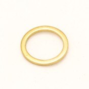 0.641 x 0.813 x 0.063 Gold Brass Flat Washer for S2-31, 31A, 31B, 33A, 3