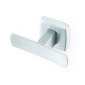 2 1/4 Inch Projected Satin Stainless Steel Double Robe Hook
