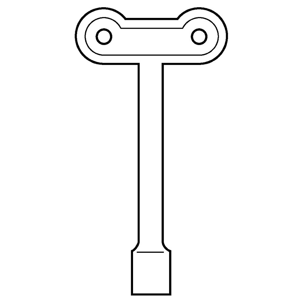 Key Tee Handle 1/4 X 12 Inch Metal