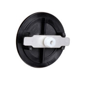 Black Nylon Soap Filler Hole Cap