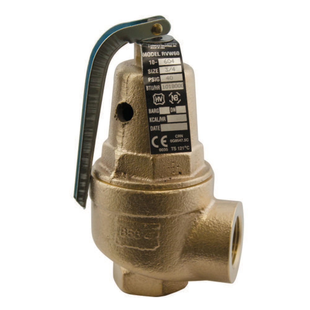 Safety Relief Valve 3/4 Inch 30Psi 970,000Btu/Hr Conbraco