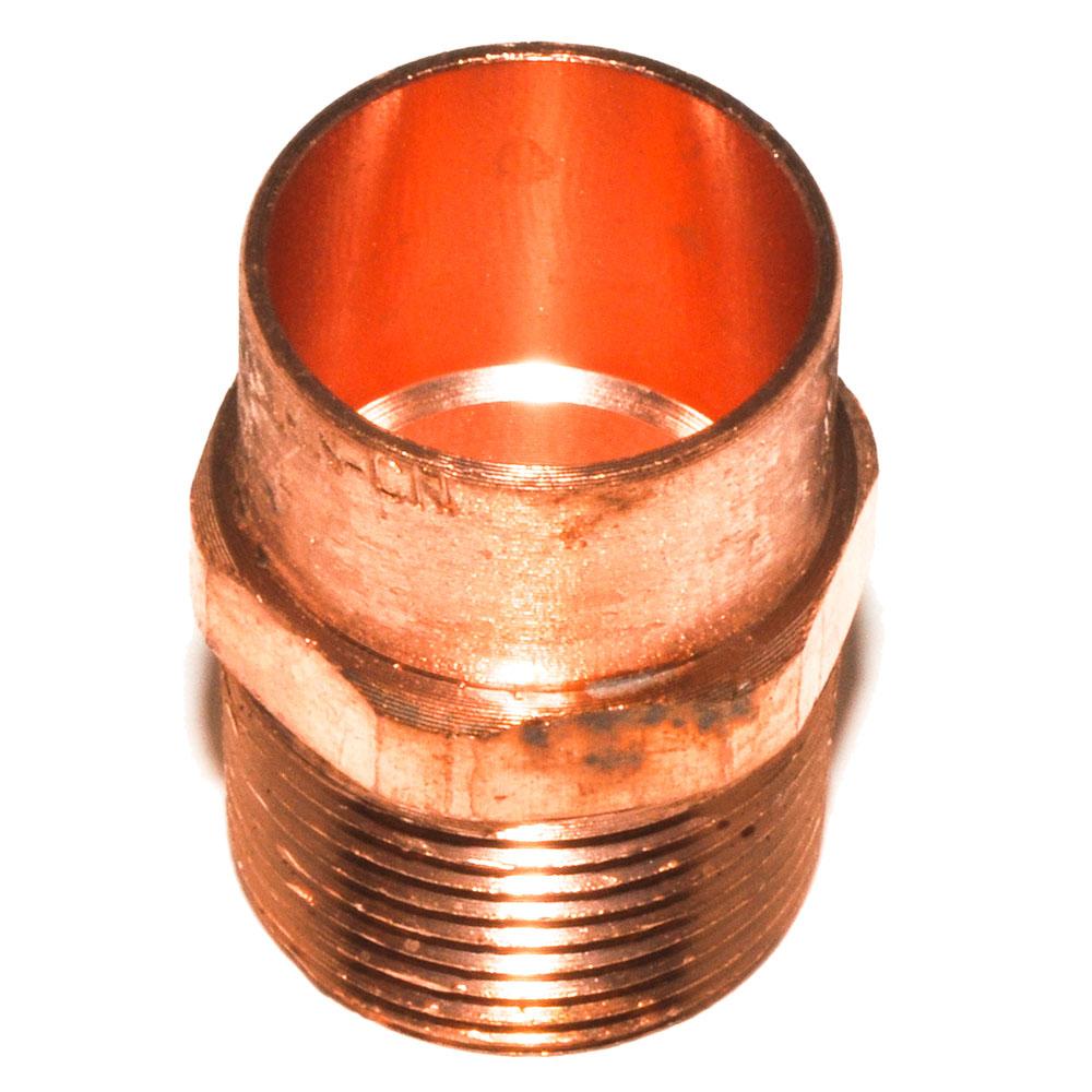 3/4 Inch (7/8 Inch OD) C X IP Male Adapter Wrot Copper