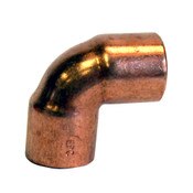 1/2 Inch (5/8 Inch OD) C X C 90 Elbow Wrot Close Rough Coppe