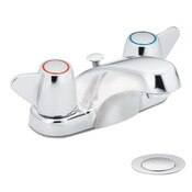 Cornerstone Faucet Two Handle 4 Inch Centerset With Popup Chrome