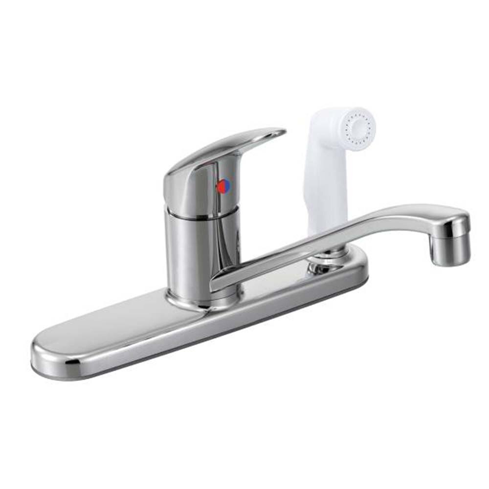 Cornerstone Single Hndl Faucet White Sprayhead Clev Faucet