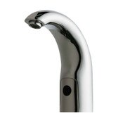 Touch-Free, Programmable Faucet With Above-Deck Electronics, Single Hole, Dual Supply For Hot And C