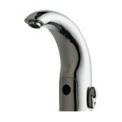 Touch-Free, Programmable Faucet With Above-Deck Electronics, Pressure Compensating Econo-Flo Non-Ae