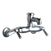 Wall Mount Manual Sink Quaturn Cartr. Adj. Arms 3 In to 8 3/8 In Centers 2 3/8 In Spout