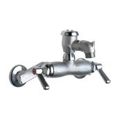 Wall-Mounted Manual Sink Faucet With 3-3/8" Centers, 2-3/8" Lever Handle (369-Prjkcp), Quaturn Comp