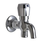 Single-Hole Wall-Mounted Glass Filler, 0.25 Gal/Cycle Max., Polished Chrome, 1-3/4" MP Metering Pus