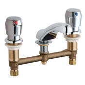 Deck Mount Metering Sink w/ 8 In Centers 0.25 Gal/Cycle Max MP Metering Cartr. Actuator 2.2 GPM