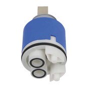 Ceramic Operating Cartridge with Volume Control and Hot Water Limit Stop, for Single-Lever Faucets, Lift and Turn, Short Stem for Exposed Caps, Compatible with 410 And 420 Series Faucets