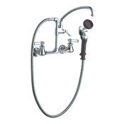 Pre-Rinse Fitting With Adjustable Centers, Quixtop Outlet With Single Screen Design, Full Flow (Fem