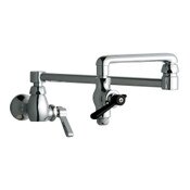 Single-Hole Wall-Mounted Pot And Kettle Filler, 2-3/8" Lever Handle (369-Coldjkcp), Control Valve W