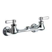 Wall Mount Manual Sink 8 In Body Adj. Arms 7 1/4 In to 8 3/4 In Centers Quaturn Cartr.