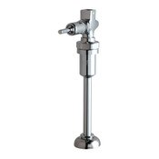 Straight Urinal Valve, Polished Chrome, 3/4" O.D. Slip Outlet, 3-1/2" Oscillating Handle Assembly (