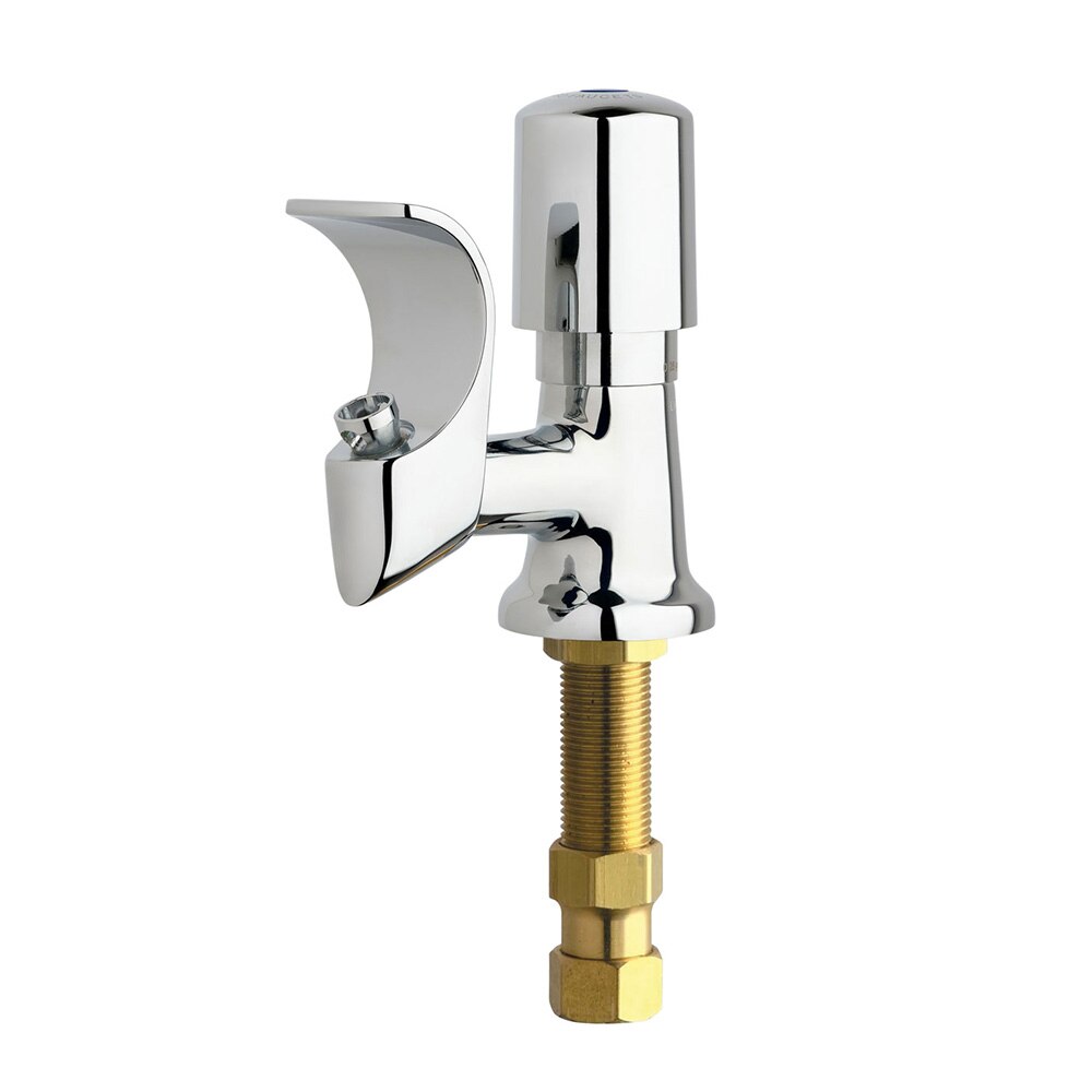 Drinking Fountain / Bubbler, Metal Mouth Guard, MVP Metering Cartridge and Actuator (667-782KJKABNF), .74 GPM (2.8 L/Min) Flow Control, 2" MVP Metering Push Handle (765-PSHJKCP), Polished Chrome, Chicago