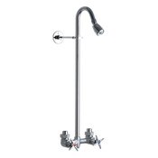 Exposed Two-Handle Service Fitting Only, 6" Fixed Centers, Showerhead With Swivel Ball Joint, 2.5 G