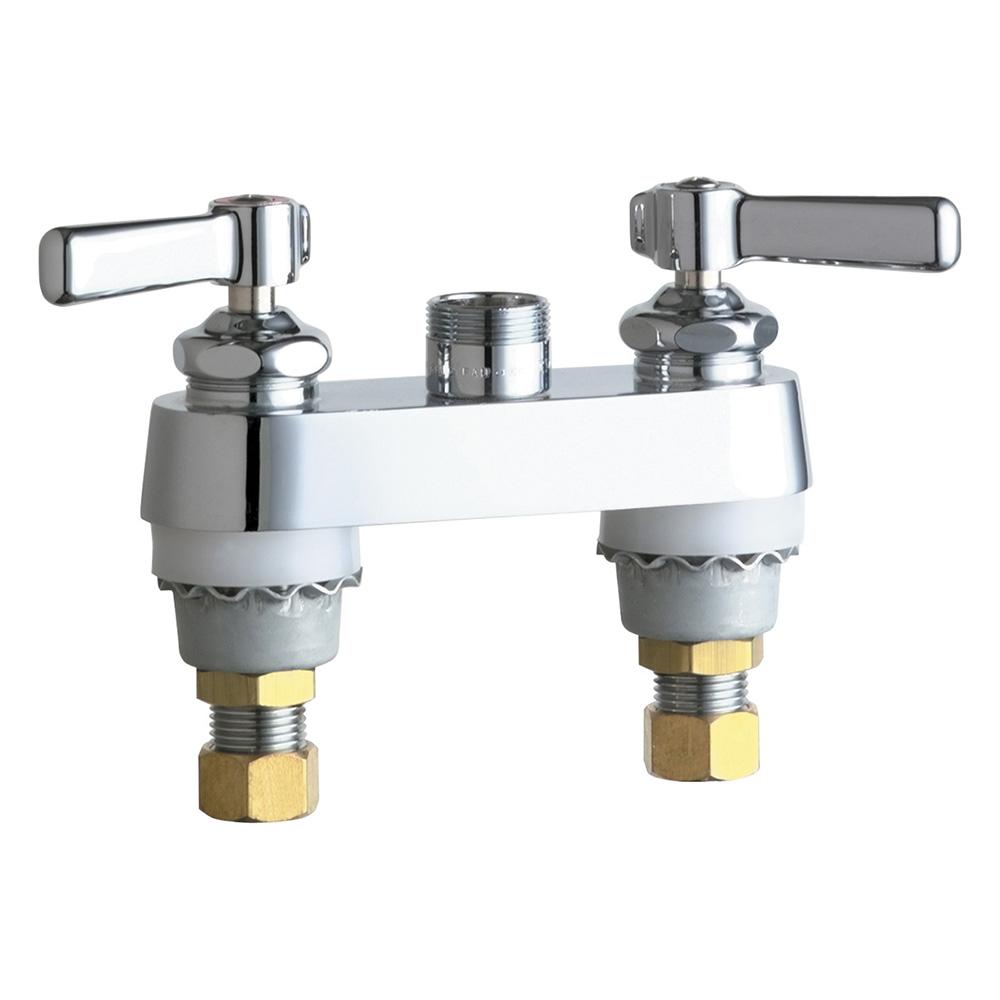 Deck Mount Manual Sink w/ 4 In Centers 1/2 In NPSM Supply In