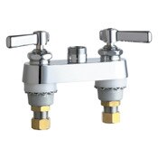 Deck-Mounted Manual Sink Faucet With 4" Centers, 1/2" Npsm Supply Inlets And Coupling Nut For 3/8"