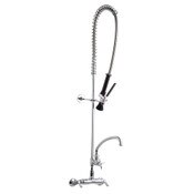 Pre-Rinse Fitting With Adjustable Centers, Polished Chrome, Ceramic 1/4-Turn Operating Cartridge Wi