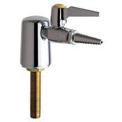 Deck-Mounted Remote Spout, Laboratory Nozzle With 10 Serrations For Laboratory Hose, Polished Chrom