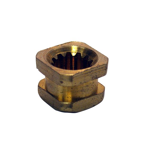 Brass Spud Adapter (1-6, 7/16) For Central, Eljer, Burlington, Kohler (Trend), and American Standard (Cadet) Faucet Handles