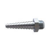 Laboratory Nozzle with 10 Serrations Full Flow for Laboratory Hose