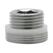 Spout Outlet Adapter, 3/8 Inch-18 NPSM Male Inlet, 13/16 Inch-24 UNS Male Outlet