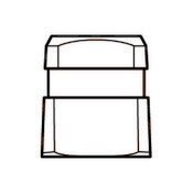 Brass 9/16 In. Spud Adaptor 2-6 For Delex and Peerless Faucet Handles